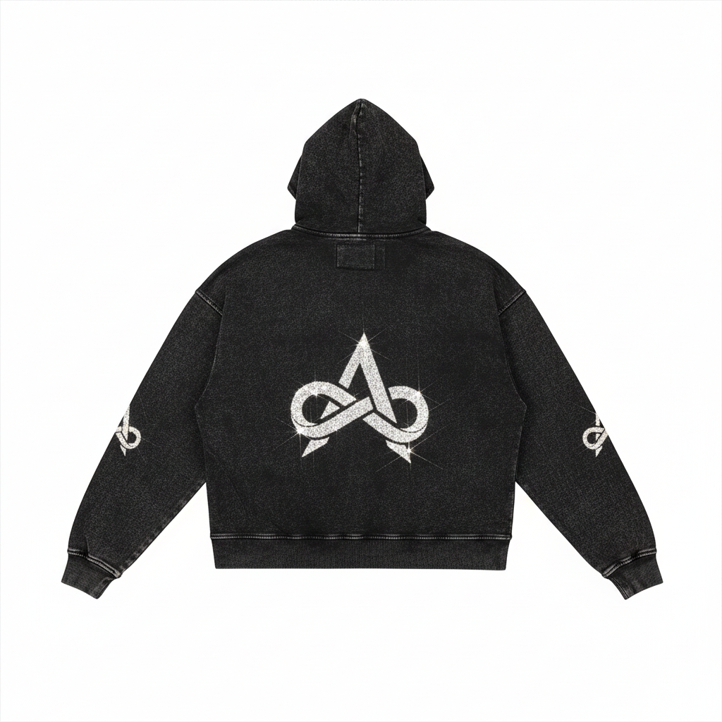 AETH- Stars Glitz Zip Hoodie