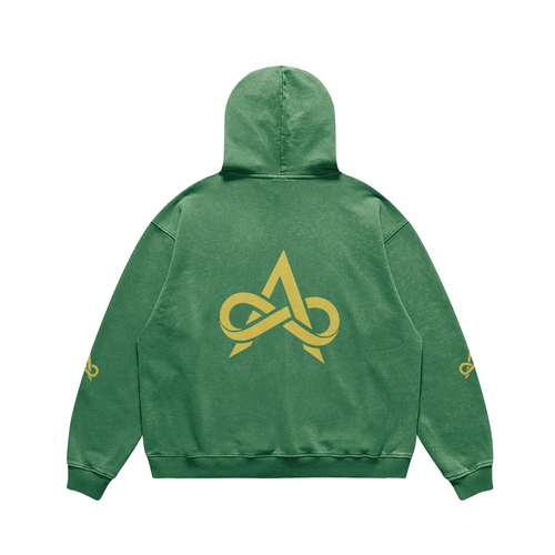 AETH -Lucky Distress Green Hoodie