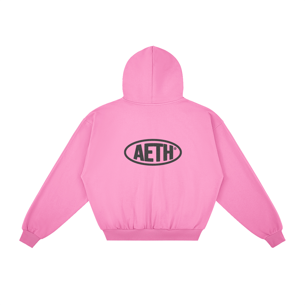 AETH Glitz - Glitter Logo Zip Hoodies